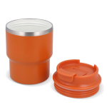 Stapelbares Kaffeebecher To Go in verschiedenen Farben, 280 ml farbe orange zweite Ansicht