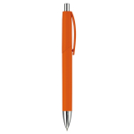Kugelschreiber mit Druckknopf und Metallspitze, blaue Tinte farbe orange fünfte Ansicht