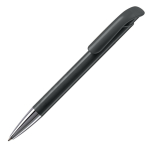 Kunststoff-Kugelschreiber mit matter Oberfläche aus der EU, blaue Tinte farbe schwarz