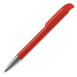 Kunststoff-Kugelschreiber mit matter Oberfläche aus der EU, blaue Tinte farbe rot