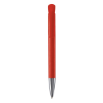 Kunststoff-Kugelschreiber mit matter Oberfläche aus der EU, blaue Tinte farbe rot zweite Ansicht