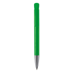 Kunststoff-Kugelschreiber mit matter Oberfläche aus der EU, blaue Tinte farbe grün zweite Ansicht