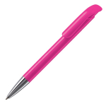 Kunststoff-Kugelschreiber mit matter Oberfläche aus der EU, blaue Tinte farbe rosa