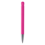 Kunststoff-Kugelschreiber mit matter Oberfläche aus der EU, blaue Tinte farbe rosa vierte Ansicht
