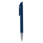Kunststoff-Kugelschreiber mit matter Oberfläche aus der EU, blaue Tinte farbe dunkelblau dritte Ansicht