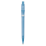 Matter Kunststoff-Kugelschreiber aus der EU, Jumbo-Mine, blaue Tinte farbe blau vierte Ansicht