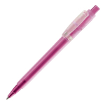 Matter Kunststoff-Kugelschreiber aus der EU, Jumbo-Mine, blaue Tinte farbe rosa