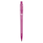 Matter Kunststoff-Kugelschreiber aus der EU, Jumbo-Mine, blaue Tinte farbe rosa zweite Ansicht