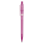 Matter Kunststoff-Kugelschreiber aus der EU, Jumbo-Mine, blaue Tinte farbe rosa dritte Ansicht