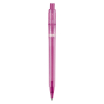 Matter Kunststoff-Kugelschreiber aus der EU, Jumbo-Mine, blaue Tinte farbe rosa vierte Ansicht