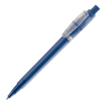 Matter Kunststoff-Kugelschreiber aus der EU, Jumbo-Mine, blaue Tinte farbe dunkelblau