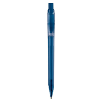 Matter Kunststoff-Kugelschreiber aus der EU, Jumbo-Mine, blaue Tinte farbe dunkelblau zweite Ansicht