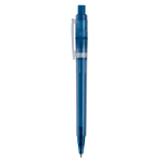 Matter Kunststoff-Kugelschreiber aus der EU, Jumbo-Mine, blaue Tinte farbe dunkelblau dritte Ansicht