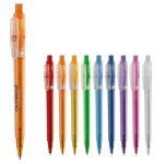 Matter Kunststoff-Kugelschreiber aus der EU, Jumbo-Mine, blaue Tinte