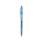 Matter Kunststoff-Kugelschreiber aus der EU, Jumbo-Mine, blaue Tinte Ansicht mit Druckbereich