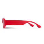 Schwarze Sonnenbrille aus 100 % recyceltem Kunststoff vierte Ansicht