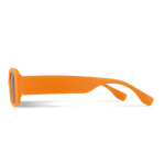 Schwarze Sonnenbrille aus 100 % recyceltem Kunststoff vierte Ansicht