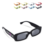 Schwarze Sonnenbrille aus 100 % recyceltem Kunststoff