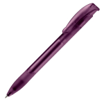 Kugelschreiber aus Kunststoff aus der EU, Jumbo-Mine, blaue Tinte farbe purpurfarben