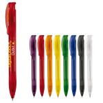Kugelschreiber aus Kunststoff aus der EU, Jumbo-Mine, blaue Tinte