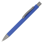 Druckkugelschreiber aus nachhaltigem Papier farbe blau dritte Ansicht