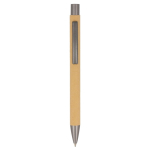 Druckkugelschreiber aus nachhaltigem Papier farbe natürliche farbe zweite Ansicht