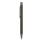 Kugelschreiber aus Aluminium mit Soft-Touch-Oberfläche, blaue Tinte farbe flaschengrün