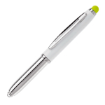 Kugelschreiber mit Lampe und mit Touchpen in vielen Farben farbe hellgrün dritte Ansicht