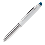 Kugelschreiber mit Lampe und mit Touchpen in vielen Farben farbe dunkelblau dritte Ansicht