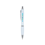 Personalisierter antibakterieller ABS-Stift blaue Tinte Farben Ansicht mit Druckbereich
