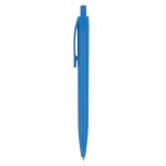 Günstiger Kuli im klassischen Design in Unifarbe für Resindruck farbe blau dritte Ansicht