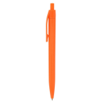 Günstiger Kuli im klassischen Design in Unifarbe für Resindruck farbe orange dritte Ansicht