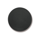 Klassischer großer runder Kunststoffmagnet bedrucken farbe schwarz zweite Ansicht