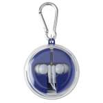 Etui mit Karabiner inklusive Kopfhörer und Ladekabel zweite Ansicht