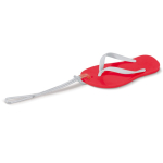 Flip-Flop-Schlüsselanhänger mit EVA-Körper farbe rot