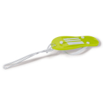 Flip-Flop-Schlüsselanhänger mit EVA-Körper farbe lindgrün vierte Ansicht