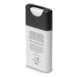 Hand-Hygienespray für die Tasche, personalisierbar 20ml farbe weiß/schwarz dritte Ansicht