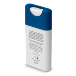 Hand-Hygienespray für die Tasche, personalisierbar 20ml farbe weiß/blau dritte Ansicht