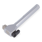 Sicherheitshammer mit COB-Licht und Magnet für Metallflächen farbe silber dritte Ansicht