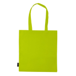 Non Woven Tasche in verschiedenen Farben mit langen Henkeln, 75 g/m2 farbe lindgrün dritte Ansicht