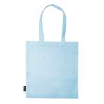 Non Woven Tasche in verschiedenen Farben mit langen Henkeln, 75 g/m2 farbe hellblau dritte Ansicht