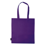Non Woven Tasche in verschiedenen Farben mit langen Henkeln, 75 g/m2 farbe purpurfarben dritte Ansicht