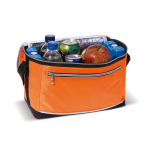 Tragbarer Kühltasche aus Polyester mit schwarzem Griff farbe orange zweite Ansicht