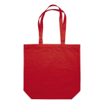 Baumwolltasche aus Canvas mit langen Henkeln, 250 g/m2 farbe rot dritte Ansicht