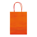 Farbige Geschenktüte aus Kraftpapier, 120 g/m2 farbe orange dritte Ansicht