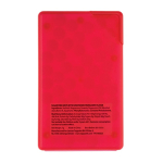 Spender für zuckerfreie Pfefferminzbonbons in Box farbe rot dritte Ansicht