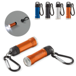 Aluminium-Taschenlampe mit Karabiner zum Aufhängen