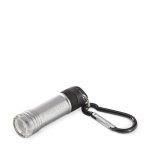 Aluminium-Taschenlampe mit Karabiner zum Aufhängen Ansicht mit Druckbereich