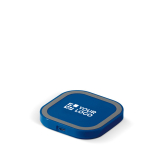 Quadratisches kabelloses Ladegerät in leuchtenden Farben, 5W Ansicht mit Druckbereich