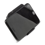 Kabelloses Ladegerät und Handyhalter mit glatter Oberfläche, 5 W farbe schwarz vierte Ansicht